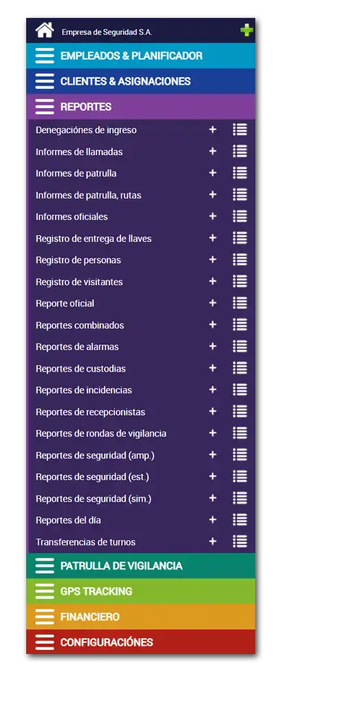 Reportes - Secusoft Software para Seguridad Privada