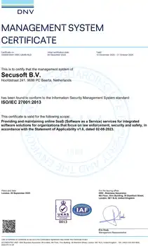 Nuestro certificado ISO 27001 - Secusoft Software para Seguridad Privada