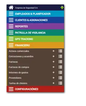 Financiero - Secusoft Software para Seguridad Privada